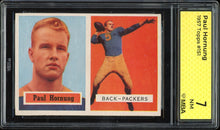 Load image into Gallery viewer, 1957 Topps #151 Paul Hornung Rookie HOF Green Bay Packers MBA 7 NM
