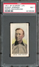 Load image into Gallery viewer, 1911 M116 Sporting Life Hughie Jennings Pastel Background HOF Detroit Tigers PSA 7 NM
