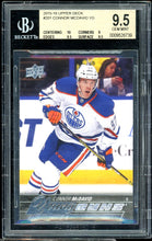 Load image into Gallery viewer, 2015 Upper Deck Young Guns #201 Connor McDavid Rookie Edmonton Oilers BGS 9.5 Gem Mint
