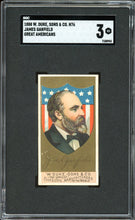 Load image into Gallery viewer, 1888 W. Duke Sons &amp; Co. N76 Great Americans James Garfield
