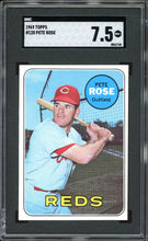 Load image into Gallery viewer, 1969 Topps #120 Pete Rose Cincinnati Reds SGC 7.5 NM+
