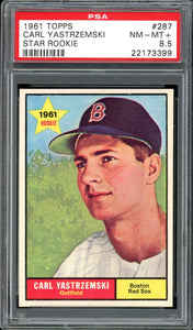 1961 Topps #287 Carl Yastrzemski HOF Boston Red Sox PSA 8.5 NM-MT+