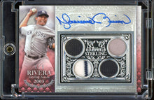 Load image into Gallery viewer, 2021 Topps Sterling Mariano Rivera Patch Auto /5 Quad Relic HOF New York Yankees
