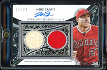 Load image into Gallery viewer, 2023 Topps Sterling Mike Trout Patch Auto /25 Los Angeles Angels
