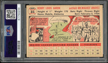 Load image into Gallery viewer, 1956 Topps #31 Hank Aaron White Back HOF Milwaukee Braves PSA 3 VG
