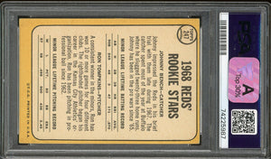 1968 Topps #247 Johnny Bench Rookie Auto HOF Cincinnati Reds PSA 4 Auto 10 FC-A