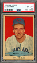 Load image into Gallery viewer, 1954 Red Heart Ralph Kiner HOF Chicago Cubs PSA 6.5 EX-MT+
