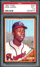 Load image into Gallery viewer, 1962 Topps #320 Hank Aaron HOF Milwaukee Braves PSA 5.5 EX+
