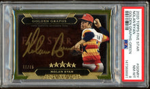 Load image into Gallery viewer, 2020 Topps Five Star Nolan Ryan Auto /15 Gold Graphs Green PSA 8 NM-MT
