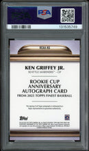 Load image into Gallery viewer, 2025 Topps Finest Ken Griffey Jr. Rookie Cup Orange Refractor /25 PSA 9 Mint
