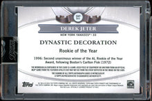 Load image into Gallery viewer, 2024 Topps Dynasty Derek Jeter Patch Auto /10 HOF New York Yankees
