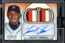 Load image into Gallery viewer, 2025 Topps Dynasty Miguel Cabrera Patch Auto /5 Detroit Tigers DUAL PATCH
