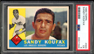 1960 Topps #343 Sandy Koufax HOF Brooklyn Dodgers PSA 5 EX