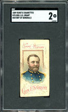 Load image into Gallery viewer, 1889 Duke's Cigarettes N78 Ulysses S. Grant History of Generals SGC 2 GD
