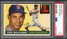 Load image into Gallery viewer, 1955 Topps #2 Ted Williams HOF Boston Red Sox PSA 3 VG
