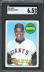 1969 Topps #10 Willie Mays HOF San Francisco Giants SGC 6.5 EX-NM+