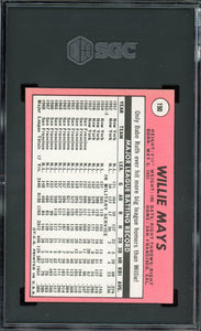 1969 Topps #190 Willie Mays HOF San Francisco Giants SGC 8 NM-MT