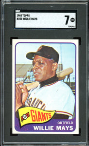 1965 Topps #250 Willie Mays HOF San Francisco Giants SGC 7 NM