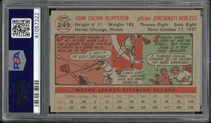 1956 Topps #240 Johnny Klippstein Cincinnati Redlegs PSA 7 NM