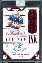 Load image into Gallery viewer, 2023 Panini Flawless Peyton Manning Auto /15 Ruby All-Pro Ink HOF Indianapolis Colts
