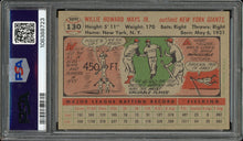 Load image into Gallery viewer, 1956 Topps #130 Willie Mays Gray Back HOF New York Giants PSA 4 VG-EX
