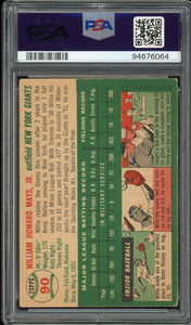 1954 Topps #90 Willie Mays HOF New York Giants PSA 3.5 VG+