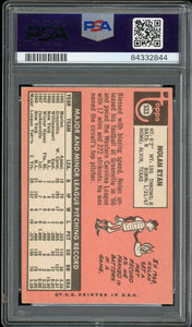 1969 Topps #533 Nolan Ryan Auto HOF New York Mets PSA 6 Auto 10