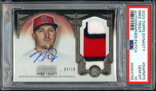 Load image into Gallery viewer, 2023 Topps Dynasty Mike Trout Patch Auto /10 Los Angeles Angels PSA 10 Gem Mint
