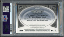 Load image into Gallery viewer, 2023 Topps Dynasty Mike Trout Patch Auto /10 Los Angeles Angels PSA 10 Gem Mint
