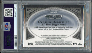 2023 Topps Dynasty Mike Trout Patch Auto /10 Los Angeles Angels PSA 10 Gem Mint