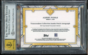 2024 Topps Transcendent Jumbo Patch Autographs Albert Pujols /5 BGS 9 Auto 10