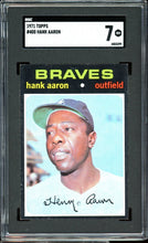 Load image into Gallery viewer, 1971 Topps #400 Hank Aaron HOF Atlanta Braves SGC 7 NM
