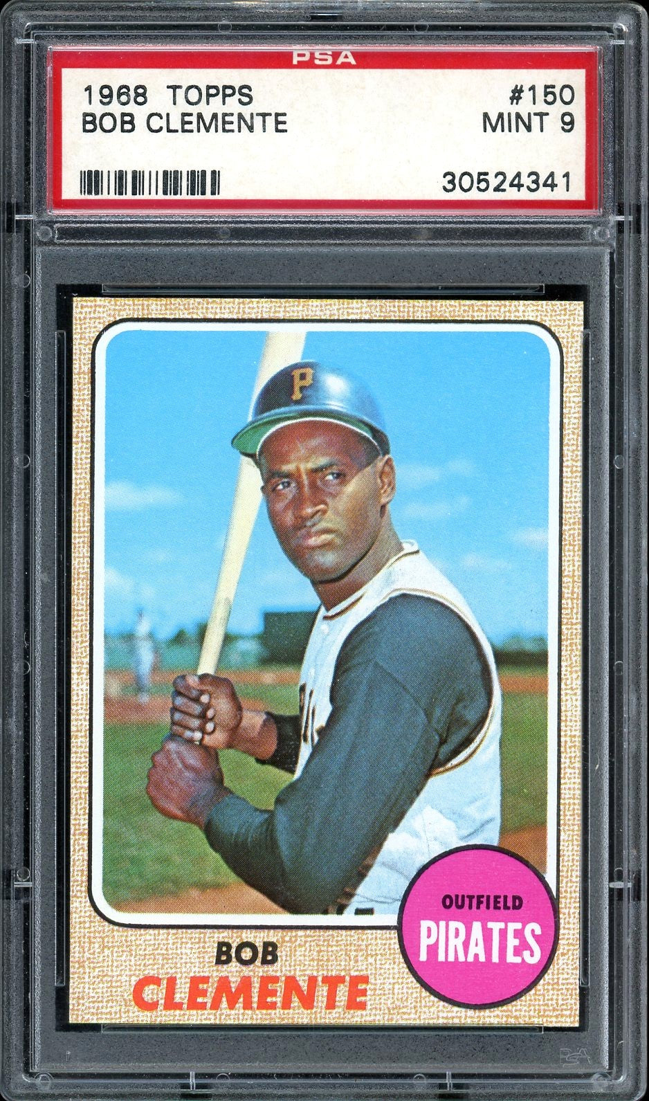 1968 Topps #150 Roberto Clemente HOF Pittsburgh Pirates PSA 9 Mint 4SC Elite