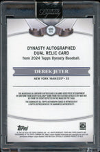 Load image into Gallery viewer, 2024 Topps Dynasty Derek Jeter Patch Auto Vertical /5 HOF New York Yankees ADR-DJ1
