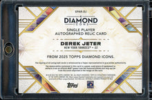 Load image into Gallery viewer, 2025 Topps Diamond Icons Derek Jeter Patch Auto /25 HOF New York Yankees
