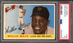 1955 Topps #194 Willie Mays HOF New York Giants PSA 3 VG
