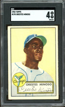 Load image into Gallery viewer, 1952 Topps #195 Minnie Minoso Rookie HOF Chicago White Sox SGC 4 VG-EX
