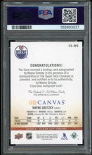 Load image into Gallery viewer, 2020 UD Clear Cut Wayne Gretzky Auto Canvas Sig Red Ink HOF Edmonton Oilers PSA 9 Auto 10
