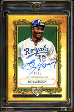 Load image into Gallery viewer, 2025 Topps Gilded Collection Bo Jackson Auto /25 Gallery of Gold Kansas City Royals
