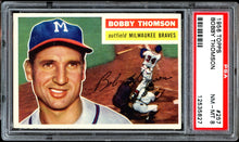 Load image into Gallery viewer, 1956 Topps #257 Bobby Thomson Milwaukee Braves PSA 8 NM-MT

