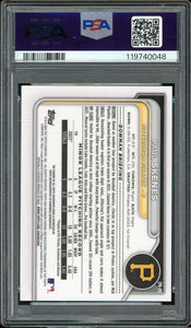 2024 Bowman Chrome Paul Skenes Chrome Prospect Auto Gold Shimmer /50 PSA 9 Auto 10