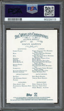 Load image into Gallery viewer, 2018 Topps Archives Signature Series Hank Aaron Auto /12 Retro Player Buyback Auto PSA 10

