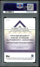 Load image into Gallery viewer, 2025 Topps Transcendent Albert Pujols Auto /5 Icons Chrome Red Refractor PSA 10
