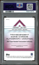 Load image into Gallery viewer, 2025 Topps Transcendent Derek Jeter Auto /25 Icons Chrome Autograph HOF New York Yankees PSA 10
