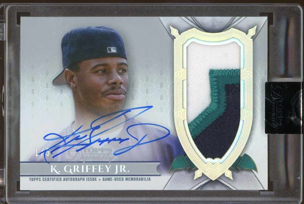 2024 Topps Dynasty Ken Griffey Jr. Patch Auto /5 DAP-KG1 HOF Seattle Mariners