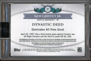 2024 Topps Dynasty Ken Griffey Jr. Patch Auto /5 DAP-KG1 HOF Seattle Mariners