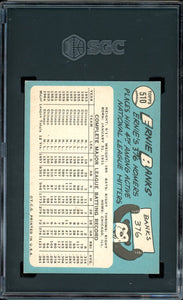 1965 Topps #510 Ernie Banks HOF Chicago Cubs SGC 6 EX-NM