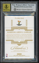 Load image into Gallery viewer, 2020 Panini Flawless Draft Gem Signatures #36 Kareem Abdul Jabbar #/25 BGS 8.5 Auto 10
