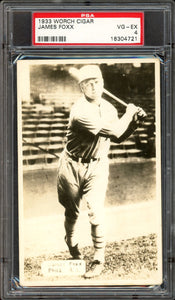 1933 Worch Cigar Jimmy Foxx HOF Philadelphia Athletics PSA 4 VG-EX