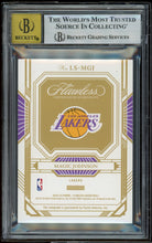 Load image into Gallery viewer, 2022 Panini Flawless Legendary Scripts Emerald Magic Johnson #/5 BGS 9 Auto 10
